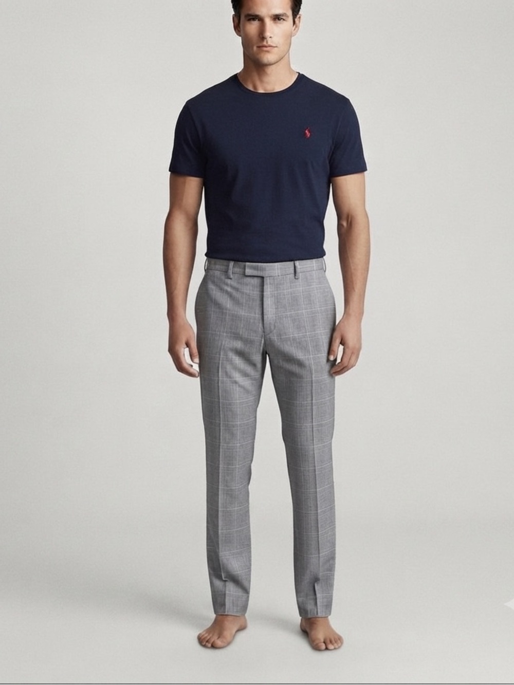 DaVinci New Vintage Recondite Golf Pant Grey Turquoise Plaid NWT Men's 36 38